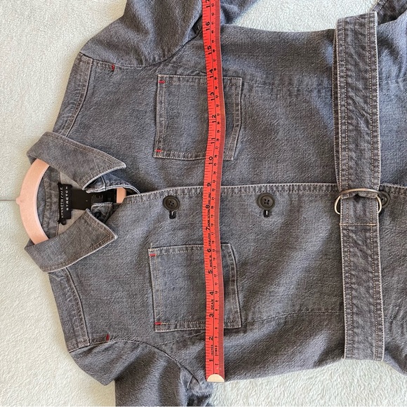 Kenneth Cole jean jacket size 4 in dark gray denim - Picture 11 of 11